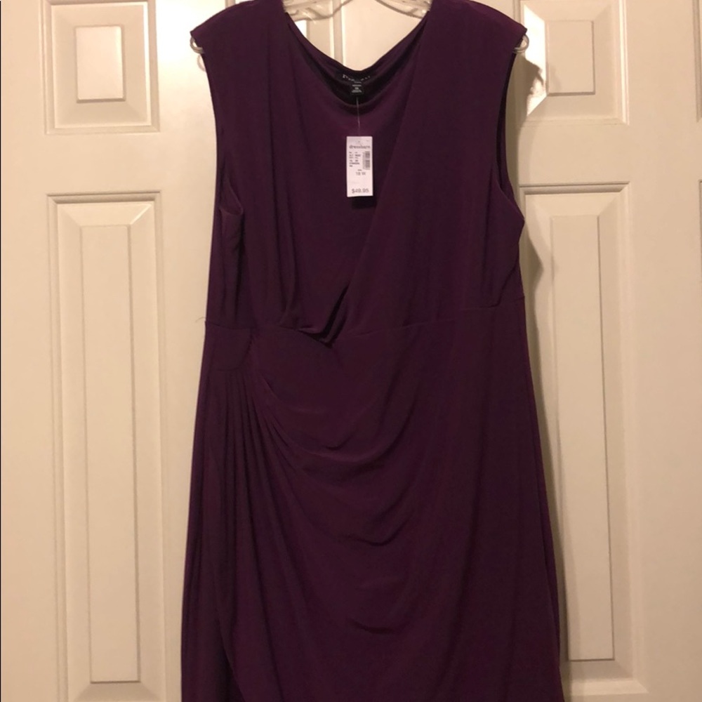 Purple knee length dress